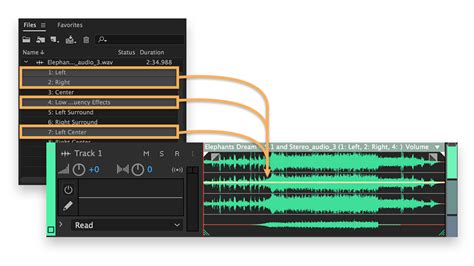 multichannel editing in audition